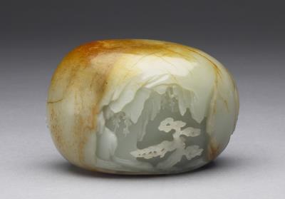 图片[2]-Jade boulder with figures washing an elephant, Qing dynasty (1644-1911)-China Archive